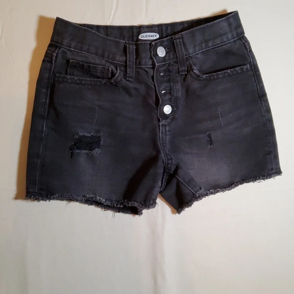 Old Navy Dark Wash Girls Jeans Shorts Size 10
